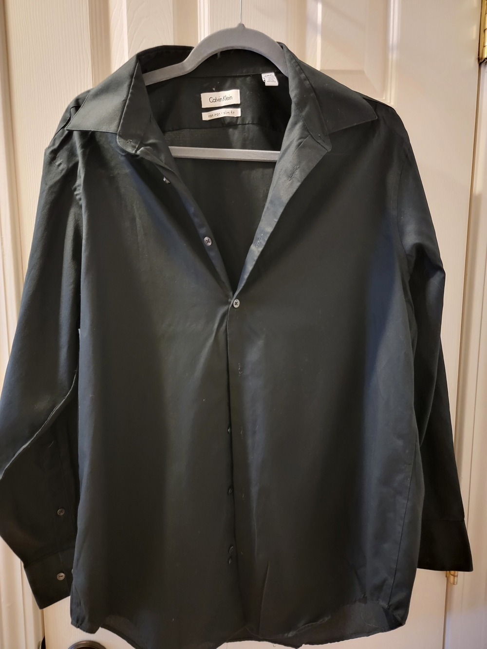 Calvin Klein Black Button-Up Dress Shirt